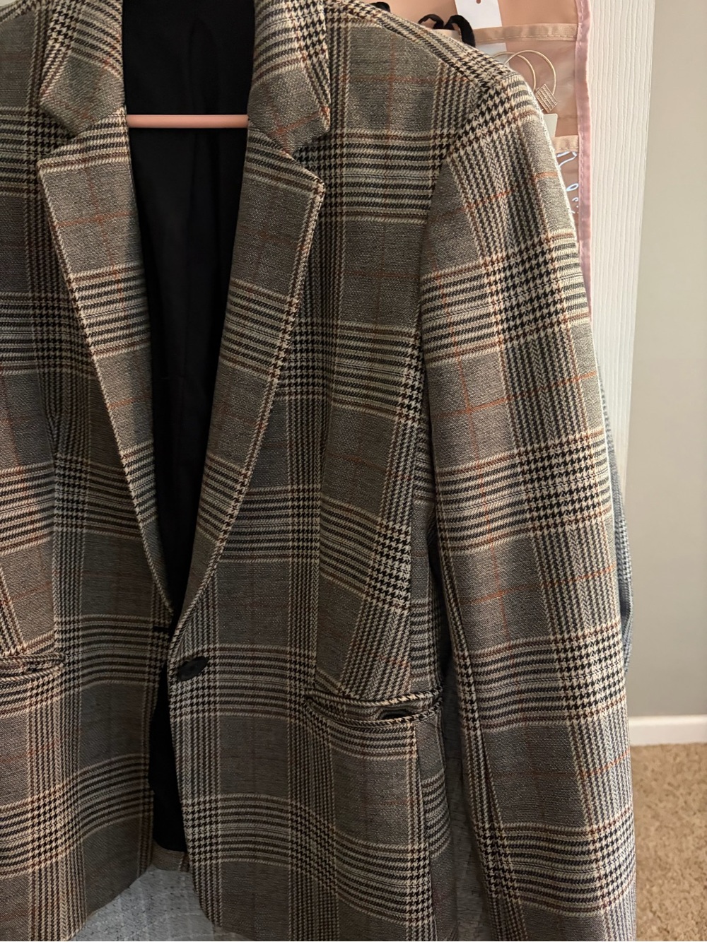 Express Plaid Blazer in Brown, Tan and Black